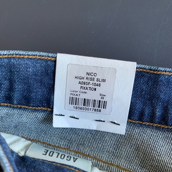 NWT Agolde Niko high rise jeans - Picture 8 of 8